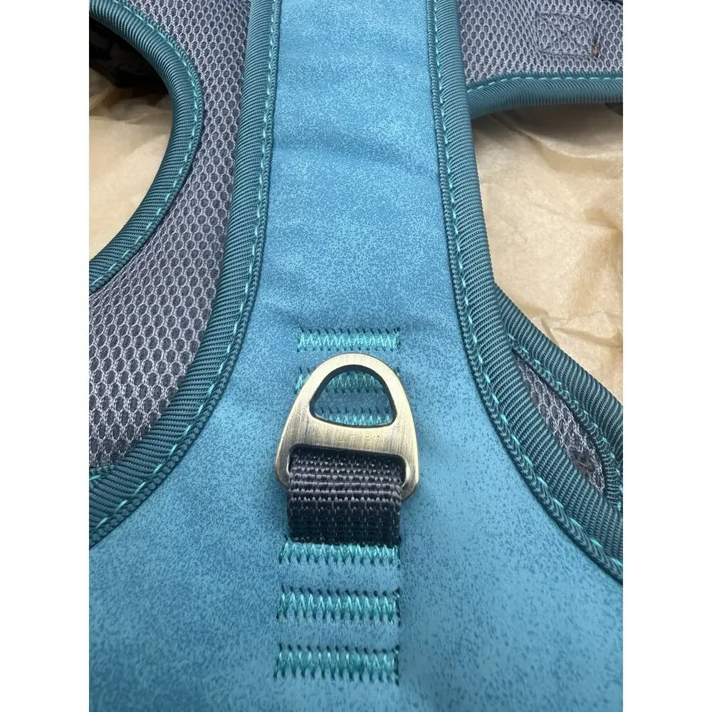Akailea No Pull Dog Harness Medium Sized Dogstylish Pu Leather Vest Chest 22-27